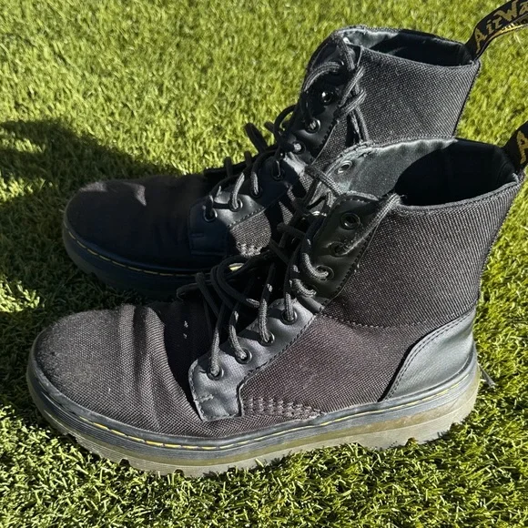 Dr. Martens Black Canvas Boots - Picture 5 of 15